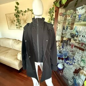 HFX Women's Black Jacket Water Resistant, Wind Resistant Size XL